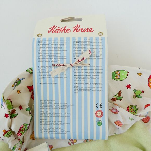 NEW Käthe Kruse Alba Owl Blanket Doll Plush Lovey Germany Tag Stuffed Animal - Picture 6 of 7